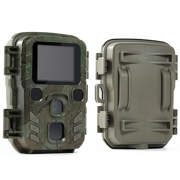 Mini-Wildkamera Full HD 1080p - Jagdkamera mit PIR-Sensor, 0.6s Auslösezeit, Nachtsicht & 1.9" LCD - IP56 Outdoor-Überwachung