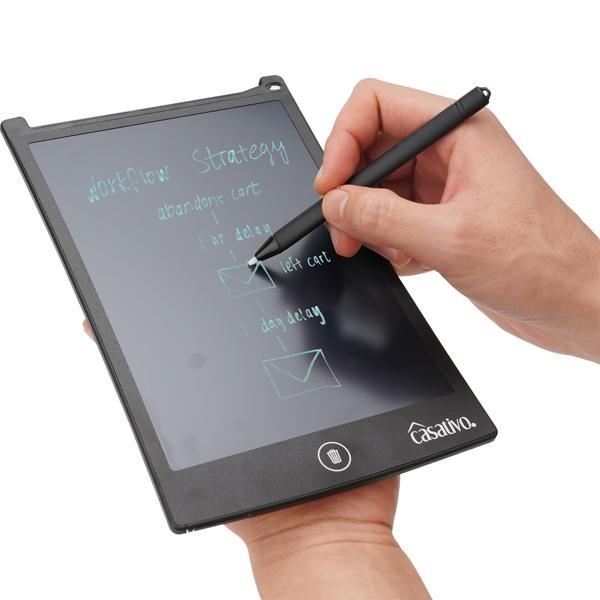 LCD-Schreibtafel (21,5 cm) mit präzisem Eingabestift – Elektronisches Zeichentablett für Notizen & Skizzen, inkl. Batterie