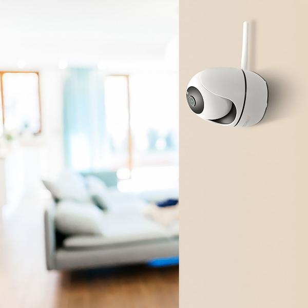 Hochauflösende WiFi Überwachungskamera: Full-HD, PIR-Sensor, Nachtsicht, App-Steuerung – Kompakte Innenkamera (10,5x8cm) für maximale Sicherheit