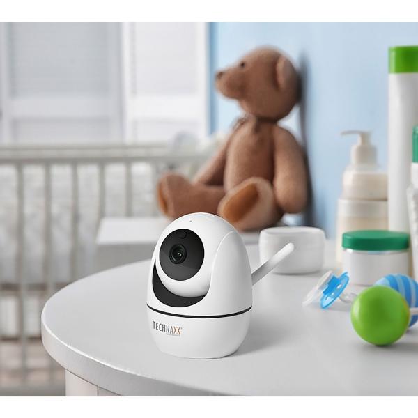 Hochauflösende WiFi Überwachungskamera: Full-HD, PIR-Sensor, Nachtsicht, App-Steuerung – Kompakte Innenkamera (10,5x8cm) für maximale Sicherheit