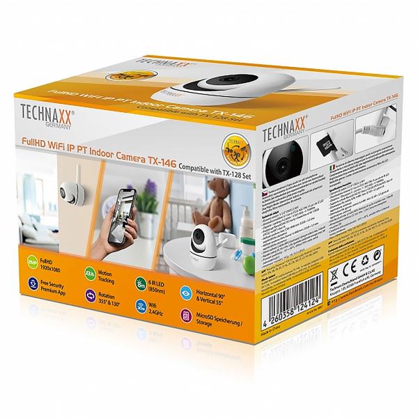 Hochauflösende WiFi Überwachungskamera: Full-HD, PIR-Sensor, Nachtsicht, App-Steuerung – Kompakte Innenkamera (10,5x8cm) für maximale Sicherheit