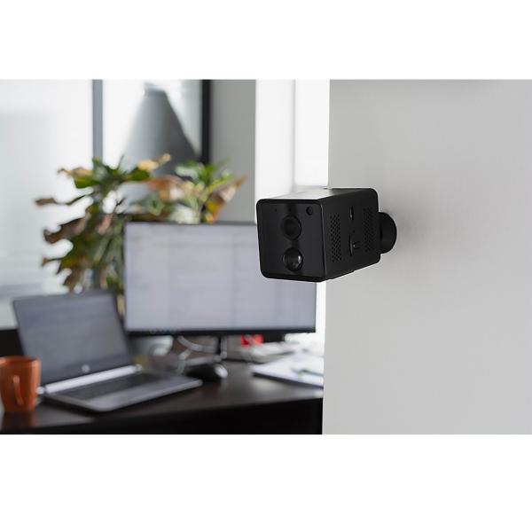 Smarte Mini Überwachungskamera (Full HD) für Innen – Mit PIR Sensor, App Steuerung, schwarz (4,8 x 6,6 x 4,8 cm) – Einfache Überwachung in Top-Qualität