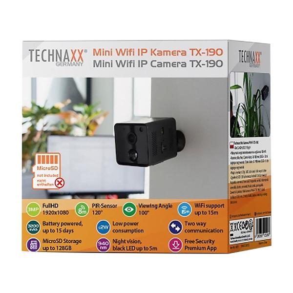 Smarte Mini Überwachungskamera (Full HD) für Innen – Mit PIR Sensor, App Steuerung, schwarz (4,8 x 6,6 x 4,8 cm) – Einfache Überwachung in Top-Qualität