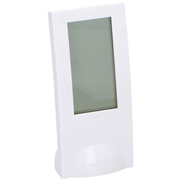 Wetterstation mit Timer - Funk-Wetterstation für Uhrzeit, Datum & Innentemperatur - 12/24-Stunden-Anzeige, Thermometer - Farbe: Weiss
