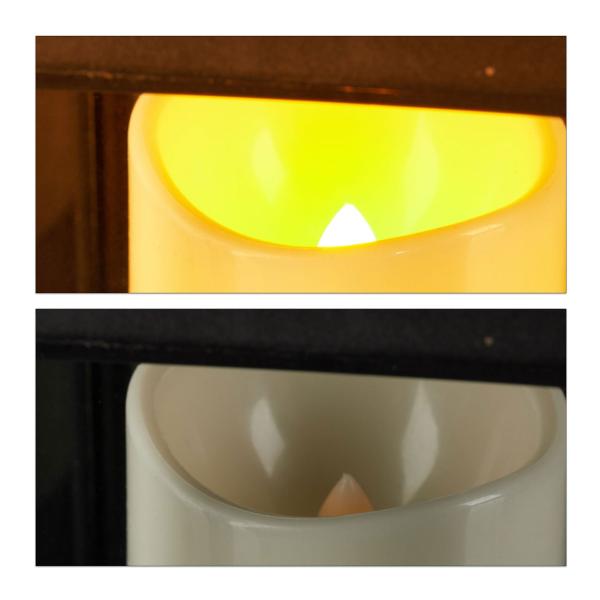Laterne mit LED Deko Kerze, Windlicht, 2er-Set, 23 cm
