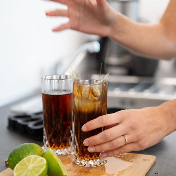 Eiswürfelform Silikon 2er-Set - 12 Eiskugeln Ø 4,5 cm - BPA-frei, hitzebeständig, spülmaschinenfest - Für Cocktails & Backen