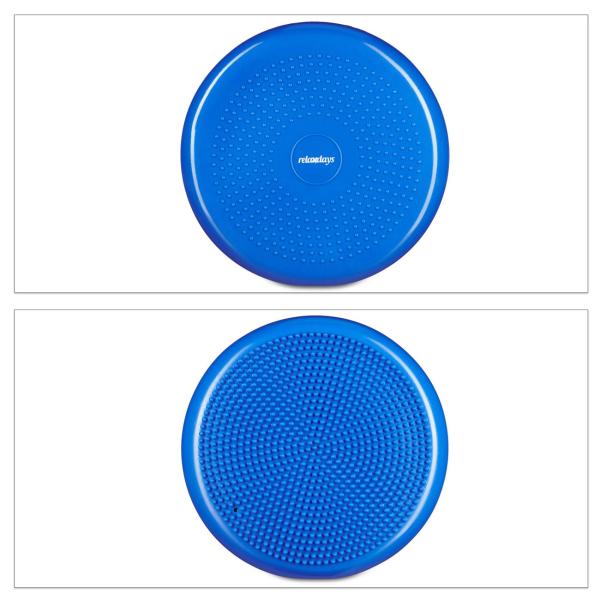 Balance Kissen 2er-Set - Massage-Noppen - Luft-Sitzkissen 33 cm - Koordination, Fitness, Rückenmuskulatur - max. 140 kg belastbar - Phthalate-freies PVC