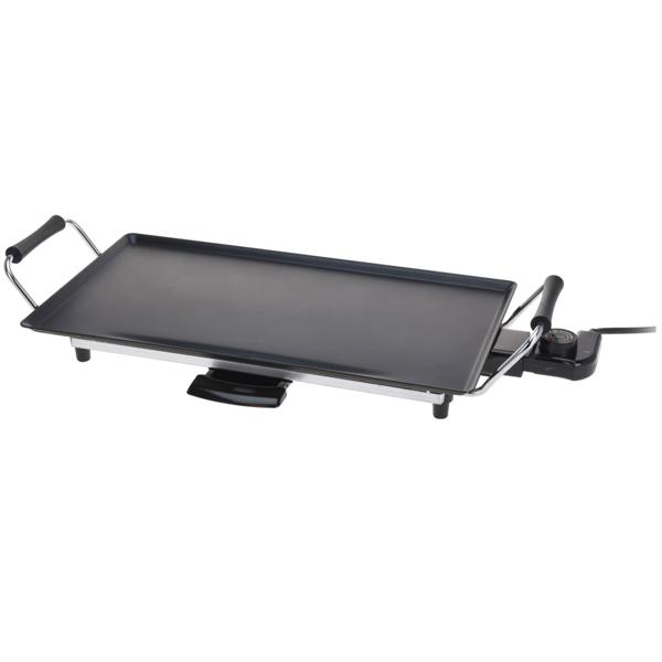 Teppanyaki Tischgrill, starke 2000W, für geselliges Grillen – 47 x 26,5 cm, Antihaft, Cool-Touch, Elektrischer Tischgrill für jede Gelegenheit