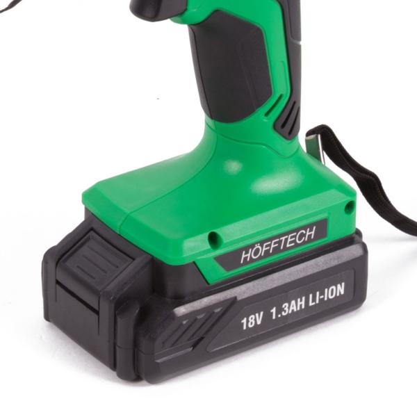 Kabelloser 18V Akku-Handkompressor mit Aufsätzen: Elektrische Luftpumpe, grün/schwarz, für schnelles Aufpumpen von Luftmatratzen, Booten