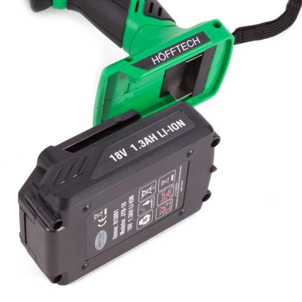 Kabelloser 18V Akku-Handkompressor mit Aufsätzen: Elektrische Luftpumpe, grün/schwarz, für schnelles Aufpumpen von Luftmatratzen, Booten