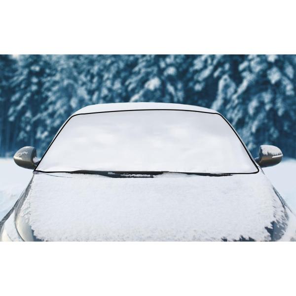 Auto Sonnenschutz mit Magnetfunktion, 2er-Set Anti-Eis-Scheibenabdeckung, weiss, 160x95cm