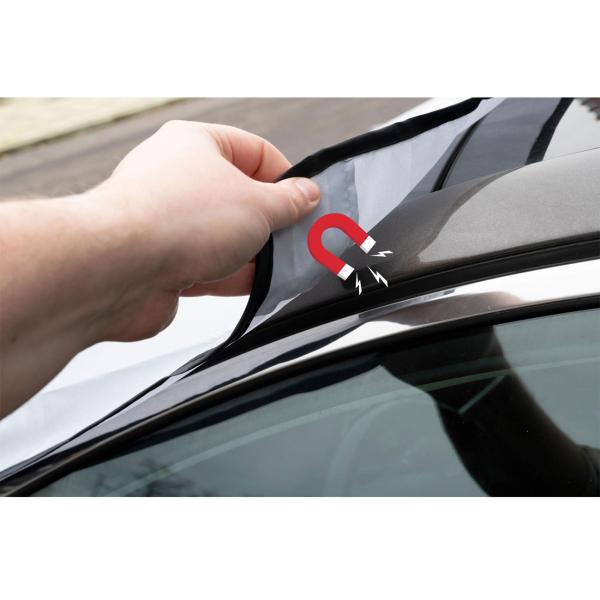 Auto Sonnenschutz mit Magnetfunktion, 2er-Set Anti-Eis-Scheibenabdeckung, weiss, 160x95cm