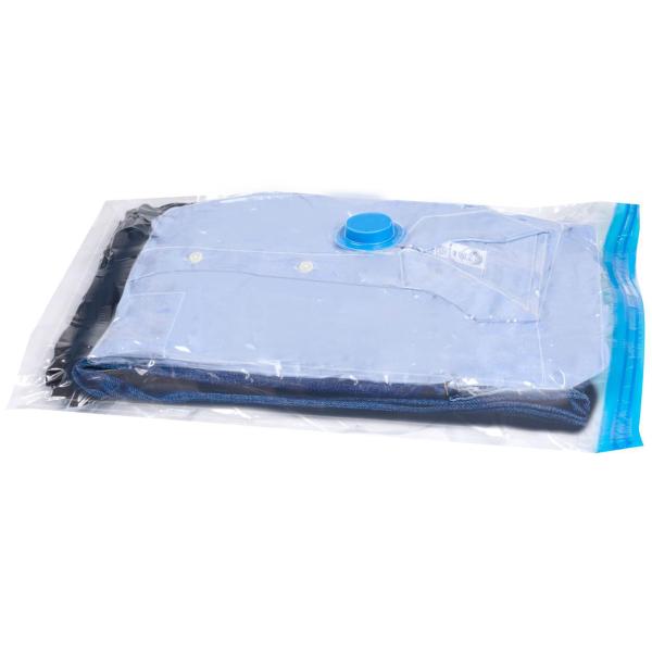 XL Vakuumbeutel mit Clip-Verschluss (10er-Set): Kunststoffbeutel für Staubsauger-Kompression (45x60cm) – bis zu 75% mehr Platz in Schrank & Koffer