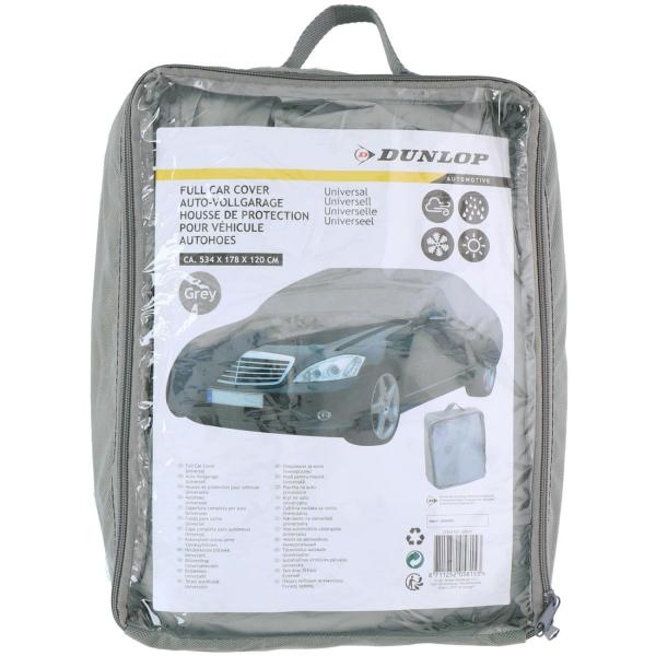 Universal Auto Vollgarage (534x175x120cm): Robuste Autoabdeckung in Anthrazit für umfassenden Schutz. Wetterfest & langlebig