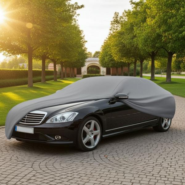 Universal Auto Vollgarage (534x175x120cm): Robuste Autoabdeckung in Anthrazit für umfassenden Schutz. Wetterfest & langlebig