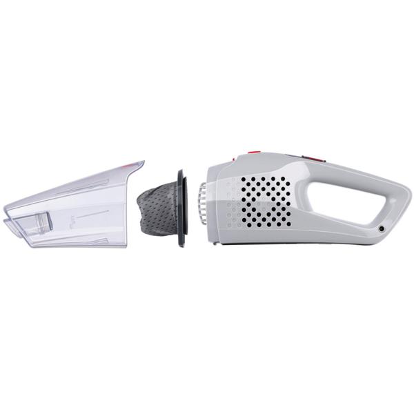 Dirt Devil kabelloser 2 in 1 Staubsauger beutellos, Akku Staubsauger mit Handfunktion, weiss, rot, anthrazit