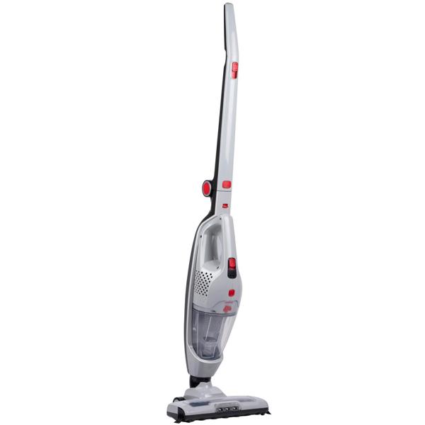 Dirt Devil kabelloser 2 in 1 Staubsauger beutellos, Akku Staubsauger mit Handfunktion, weiss, rot, anthrazit