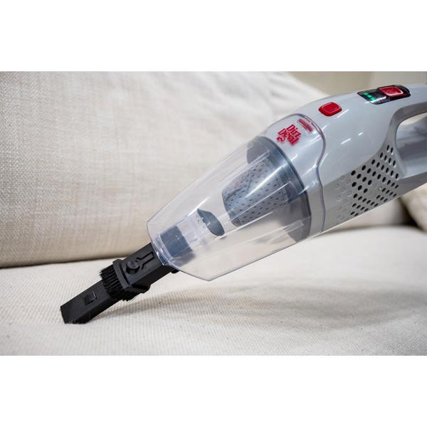 Dirt Devil kabelloser 2 in 1 Staubsauger beutellos, Akku Staubsauger mit Handfunktion, weiss, rot, anthrazit