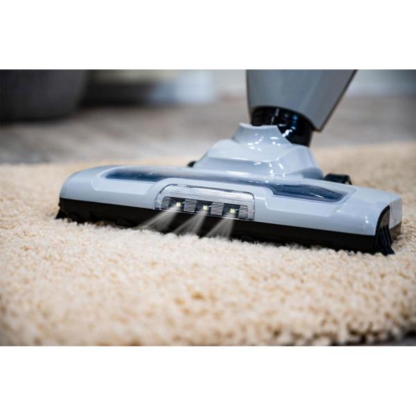 Dirt Devil kabelloser 2 in 1 Staubsauger beutellos, Akku Staubsauger mit Handfunktion, weiss, rot, anthrazit