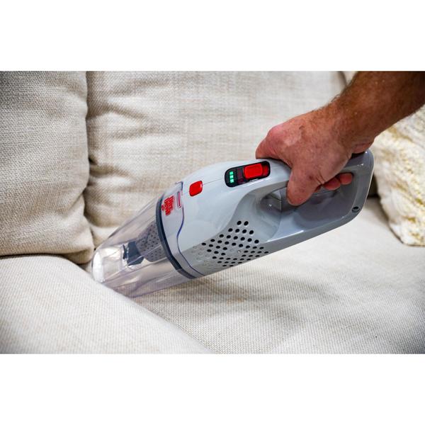 Dirt Devil kabelloser 2 in 1 Staubsauger beutellos, Akku Staubsauger mit Handfunktion, weiss, rot, anthrazit