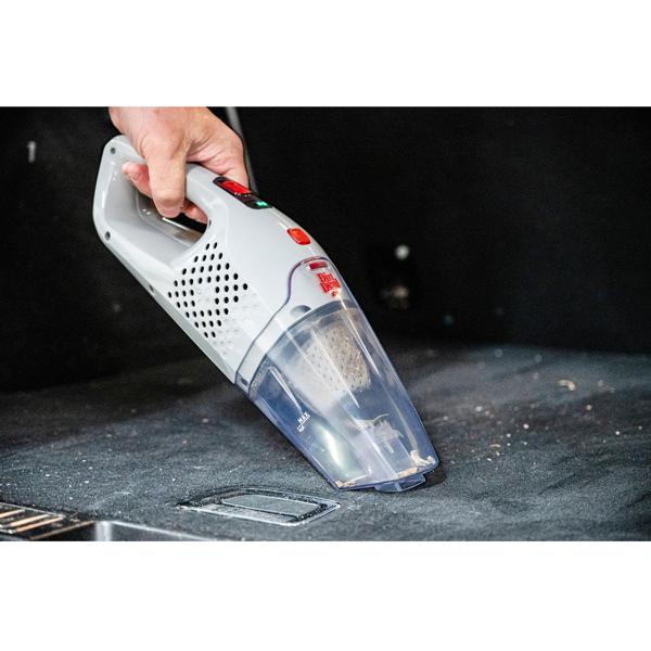 Dirt Devil kabelloser 2 in 1 Staubsauger beutellos, Akku Staubsauger mit Handfunktion, weiss, rot, anthrazit