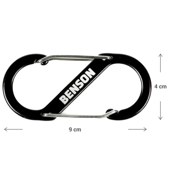 8er Set Doppel Karabinerhaken S-Clip 4x9cm - Doppelte Aufhängung für Outdoor & Camping - Ultraleicht, robust, Aluminiumlegierung - Schlüsselclip