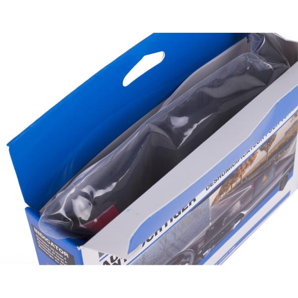 3er Set Autoentfeuchter wiederverwendbar - beugt beschlagenen Scheiben Schimmel Gerüchen vor - Silikatkristalle Farbwechsel Orange/Grün