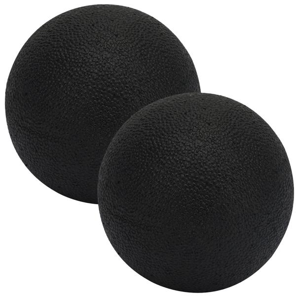 2er-Set Punktueller Massage-Ball, 8 cm, schwarz – Faszientrainer für effektive Schmerzlinderung & Tiefenentspannung