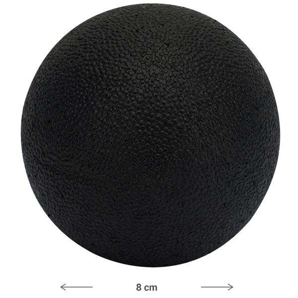 2er-Set Punktueller Massage-Ball, 8 cm, schwarz – Faszientrainer für effektive Schmerzlinderung & Tiefenentspannung