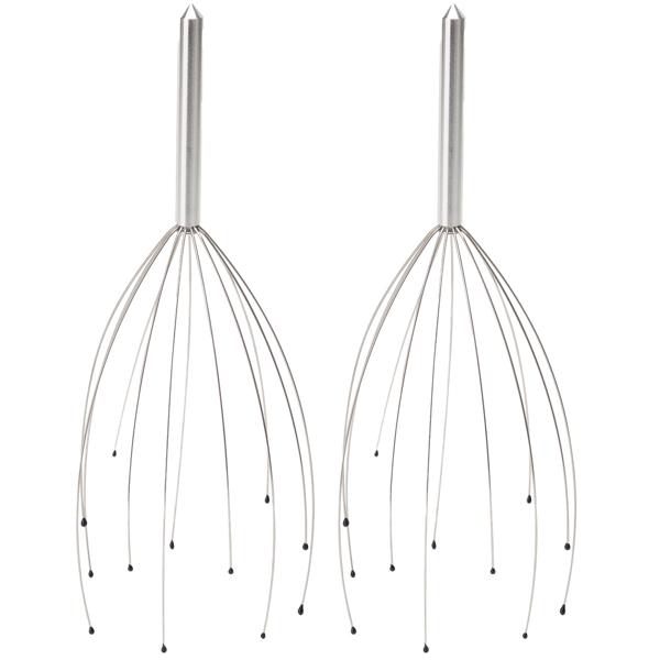 2er-Set Kopfmassagegerät mit Wohlfühl-Noppen, Kopfmassage-Spinne für tiefe Entspannung, Wellness und Stressabbau, sofortige Wirkung