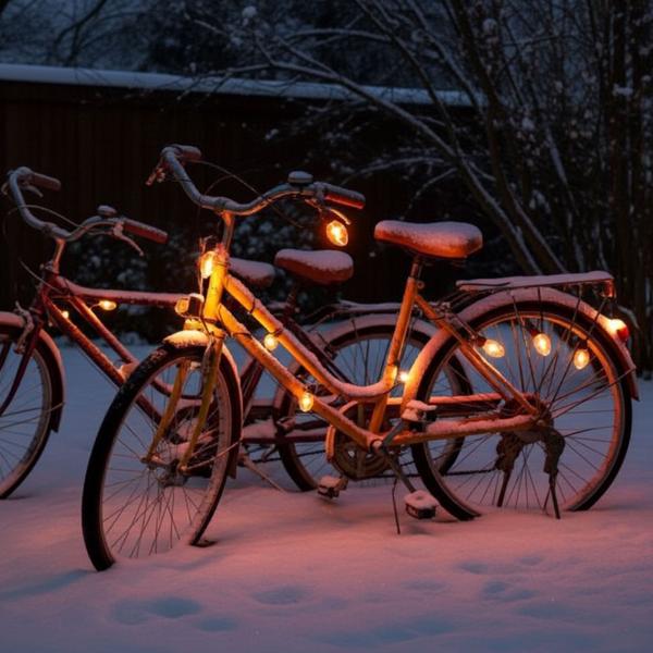 Stimmungsvolle Lichterkette mit 10 Flammen-Glühbirnen, 5,1m – IP44, täuschend echter Flammeneffekt für Outdoor & Indoor 