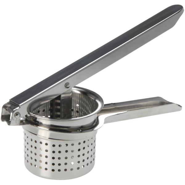 Kartoffelpresse Edelstahl - Müheloses Püree Gnocchi Babynahrung - Rostfrei Spülmaschinenfest - 25x8cm 290g Allzweckpresse Küchenhelfer