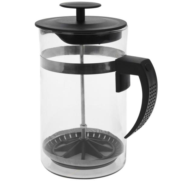 Kaffeezubereiter French Press Glas-Kunststoff-Design - 1 Liter Fassungsvermögen für 8 Tassen Kaffee/Tee - Umweltschonend - Spülmaschinenfest & Filterlos