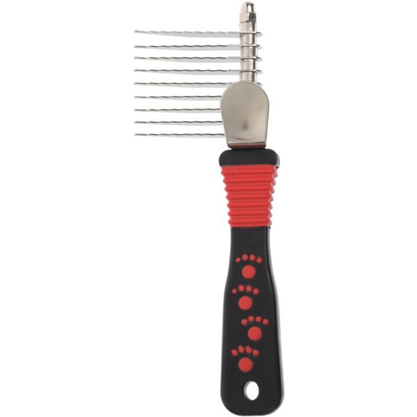 Hundepflege-Set 9-teilig in Tasche - Tägliche Fellpflege für gesundes, glänzendes Fell - Inkl. Bürsten, Schere, Nagelschere, Entfilzer - Für Hunde & Katzen