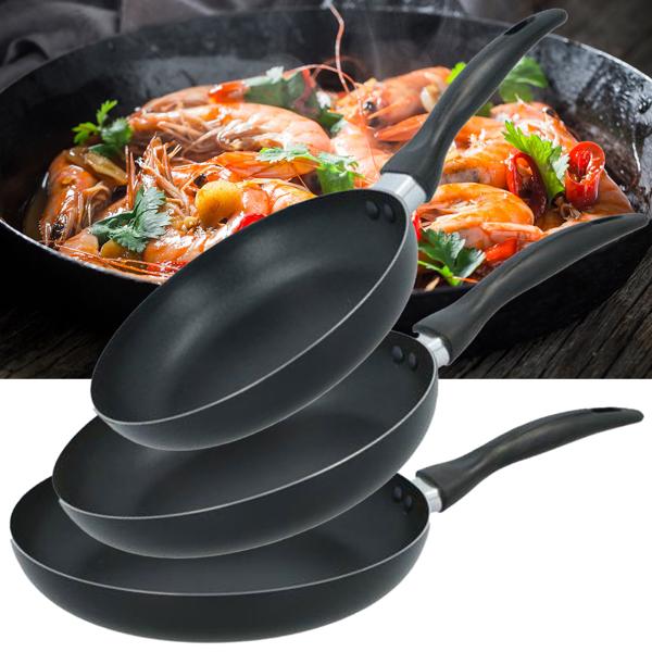 Bratpfannen 3er-Set – Antihaftbeschichtet & PFOA-frei – Aluminium, Ø 20/24/28 cm – für Ceran, Halogen, Gas & Elektro – Modernes Design