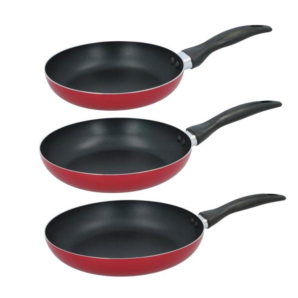 Bratpfannen 3er-Set – Antihaftbeschichtet & PFOA-frei – Aluminium, Ø 20/24/28 cm – für Ceran, Halogen, Gas & Elektro – Modernes Design