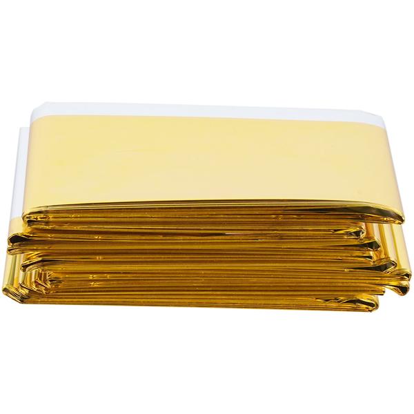 Zuverlässige Rettungsdecke, 210 x 160 cm, gold - silber, Notfalldecke - Erste Hilfe Wärmefolie, ein Produkt der NASA