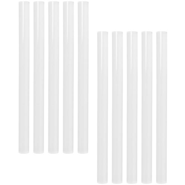 Heisskleber Patronen 10 Stück - 15 x 1.1 cm - ideal zum Basteln, Fixieren, Dekorieren, Heimwerken - für Holz, Kunststoff, Textilien, Leder, Papier, Keramik