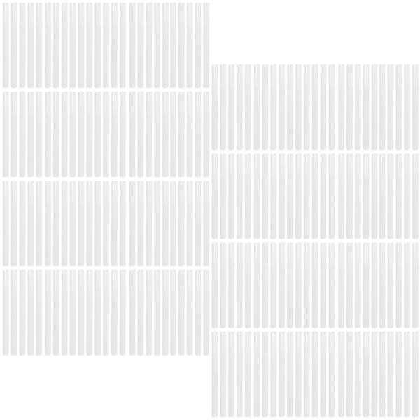 Heisskleber Patronen 200 Stück - präzises Fixieren & Dekorieren für Basteln Heimwerken - Polyvinyl Klebesticks 15x1,1 cm - transparent