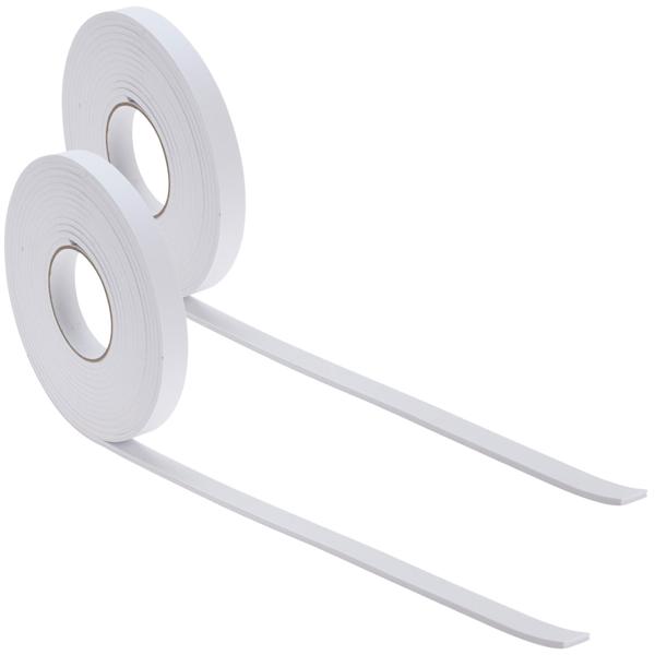 2er-Set Zugluft Dichtungsstreifen - Energiesparend für Türen & Fenster - Selbstklebend - 6m x 2cm x 5mm dick - Transparentes EVA Material