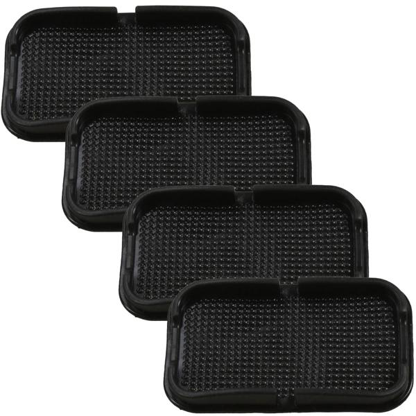 4er-Set Handyhalter Anti-Rutschmatte 11x20.5 cm - universell kompatibel für Handys & mehr - sicherer Halt in Auto, Büro, Bad - ablösbar & wiederverwendbar
