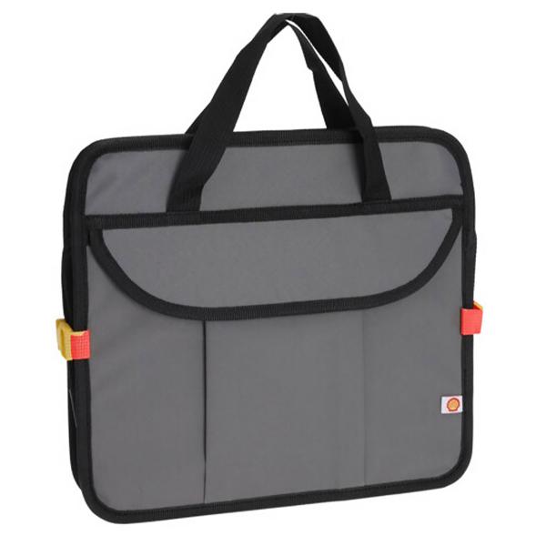 2er-Set Auto Kofferraumtasche mit isoliertem Kühlfach, 3 Fächer (grau-schwarz) - Faltbar, robust - ideal für Einkauf, Picknick, Transport