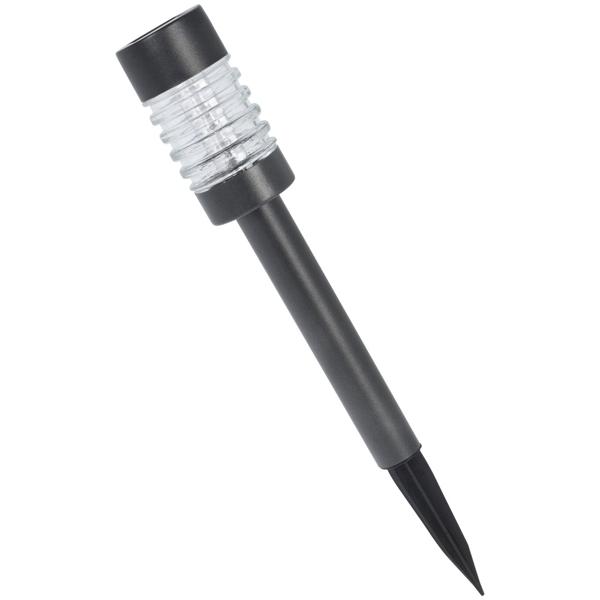 6er-Set LED-Solarleuchten aus Edelstahl - Wegeleuchten für Garten & Camping - warmweisses Licht 5 Lumen - integriertes Solarpanel - AA NIMH Akku