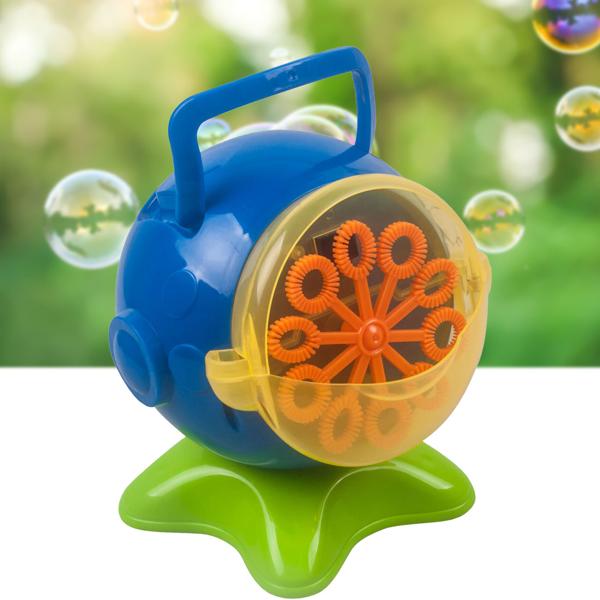 Farbenfrohe Seifenblasenmaschine inkl. Seifenblasenflüssigkeit – Riesenspass für Kindergeburtstage, Partys & Events