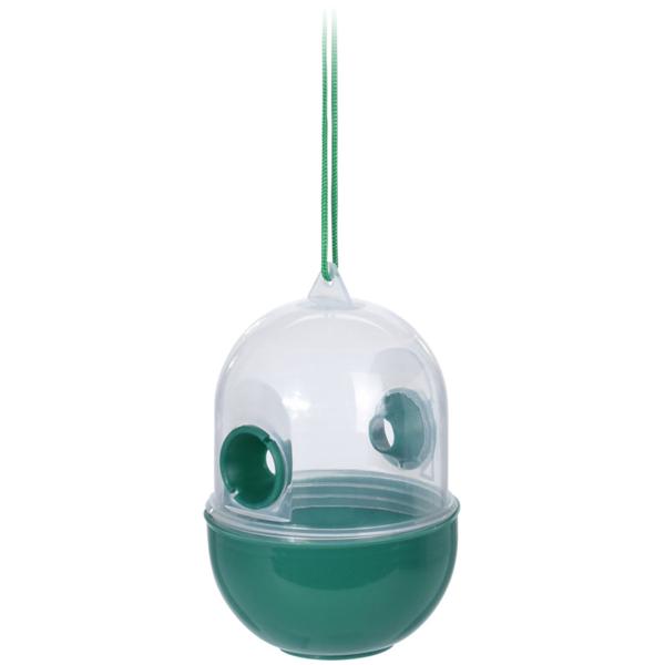 2er-Set Giftfreie Insektenfalle zum Aufhängen - Witterungsbeständiger Kunststoff, 80x80x125 mm, 18 cm Seil - Wespen & Fliegenfänger ohne Chemie