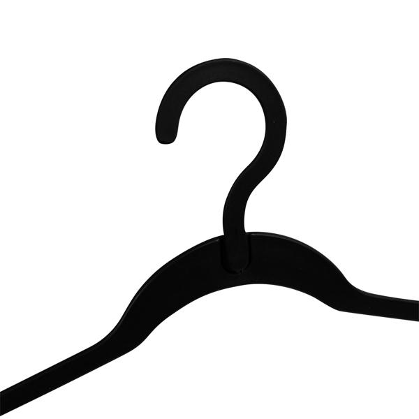 Praktischer Mehrfach-Kleiderbügel, schwarz, 4 Stege – 44x33x1cm, Hosenbügel für Ordnung im Schrank, platzoptimiert