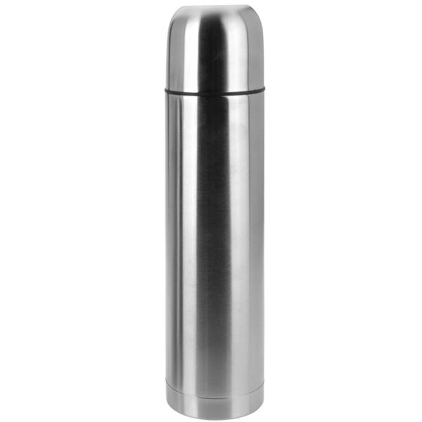 Edelstahl-Thermosflasche 1 Liter mit integriertem Becher: Isolierkanne, Doppelwand-Isolierung, Perfekt für unterwegs, Heiss und Kalt