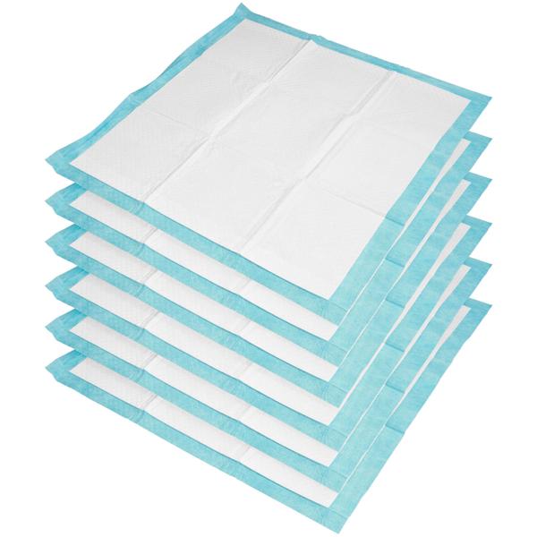 6x Saugstarke Welpenunterlagen (60x60cm): 5-lagig, 100% auslaufsicher - Hygienische Trainingsunterlage für Hunde - Schützt Böden