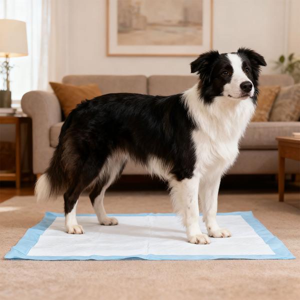 XL-Packung Trainingspads für Hunde (100 Stück): 5-lagige, extra saugfähige Welpenunterlagen, auslaufsicher, 60x90 cm - saugstark u. hygienisch