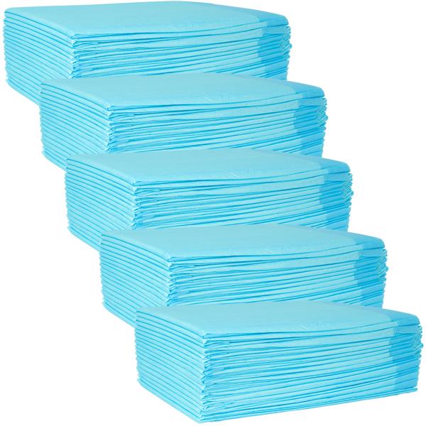 XL-Packung Trainingspads für Hunde (100 Stück): 5-lagige, extra saugfähige Welpenunterlagen, auslaufsicher, 60x90 cm - saugstark u. hygienisch